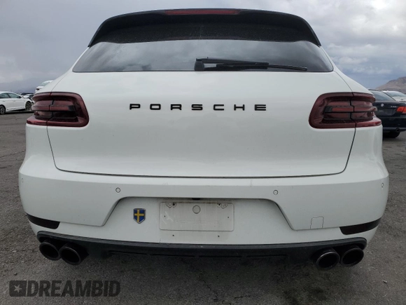 2017 Porsche Macan GTS with VIN WP1AG2A57HLB51772, listed as a Copart auction lot 55123715 with 130,576 mi miles and Salvage title. Bid and sale history available at DreamBid. Image 6.