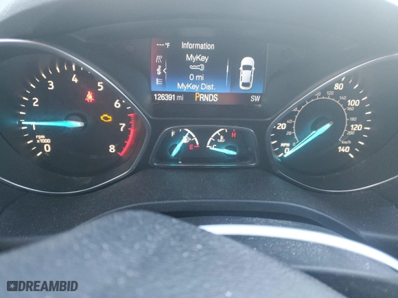 2017 Ford Escape SE with VIN 1FMCU0GD6HUD77183, listed as a Copart auction lot 43231385 with 126,391 mi miles and Salvage Title. Bid and sale history available at carsss.com. Image 9.