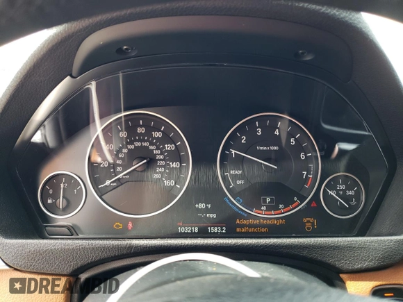 2016 BMW 4 Series 428i with VIN WBA3N7C52GK228544, listed as a Copart auction lot 53991705 with 103,218 mi miles and Salvage title. Bid and sale history available at DreamBid. Image 9.