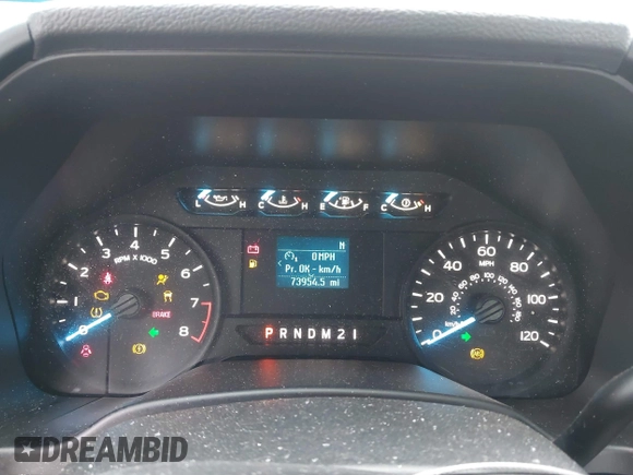 2019 Ford F-150 XL with VIN 1FTMF1CB3KKE16540, listed as a IAAI auction lot 41572630 with 73,954 mi miles and . Bid and sale history available at DreamBid. Image 7.