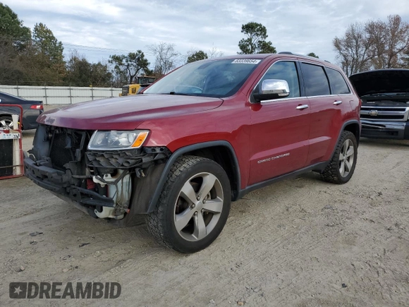 2014 Jeep Grand Cherokee Limited with VIN 1C4RJEBT7EC147432, listed as a Copart auction lot 83339654 with 145,017 mi miles and Salvage Title. Bid and sale history available at DreamBid. Image 1.