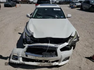 2016 Infiniti Q50 3.0t Premium with VIN JN1EV7AP9GM305451, listed as a Copart auction lot 49553185 with 141,710 mi miles and Salvage Title. Bid and sale history available at carsss.com. Image 5.