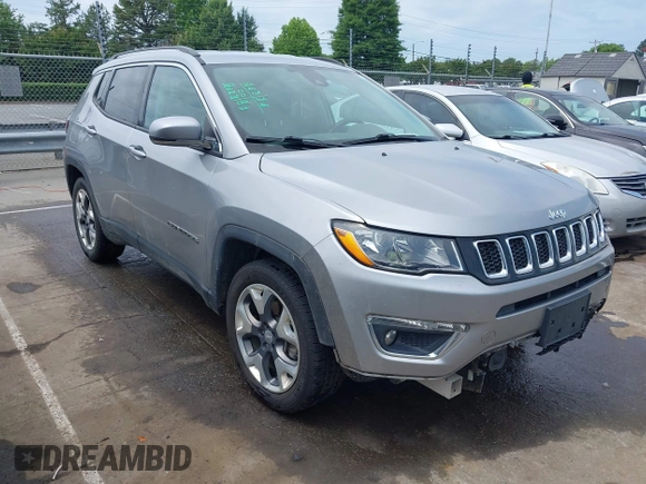 2021 Jeep Compass Limited with VIN 3C4NJCCB0MT573569, listed as a IAAI auction lot 42301154 with 106,812 mi miles and . Bid and sale history available at DreamBid. Image 1.