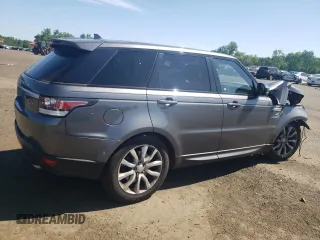 2016 Land Rover Range Rover Sport HSE with VIN SALWR2VFXGA562493, listed as a Copart auction lot 60824745 with 93,064 mi miles and Salvage title. Bid and sale history available at DreamBid. Image 3.