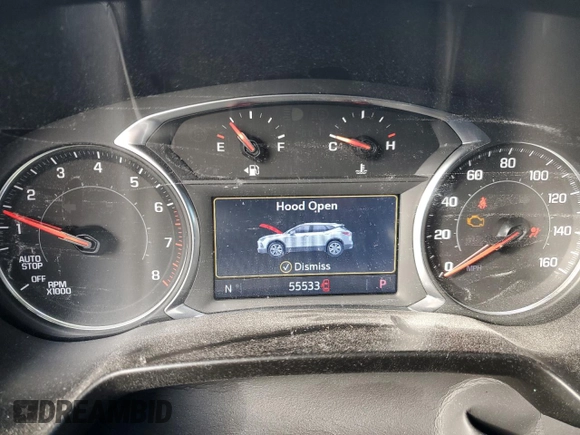 2021 Chevrolet Blazer LT with VIN 3GNKBDR44MS546502, listed as a Copart auction lot 88414615 with 55,533 mi miles and Salvage title. Bid and sale history available at DreamBid. Image 9.