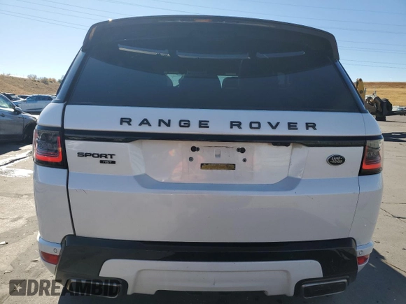2021 Land Rover Range Rover Sport HST with VIN SALWS2RU4MA754873, listed as a Copart auction lot 78244234 with 57,053 mi miles and Salvage Title. Bid and sale history available at carsss.com. Image 6.