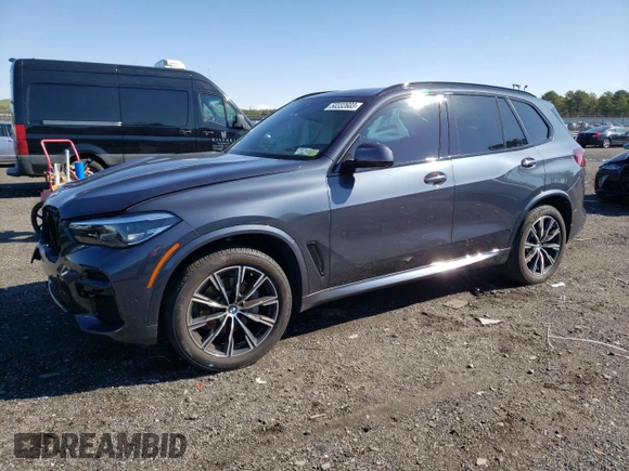 2022 BMW X5 xDrive40i with VIN 5UXCR6C08N9M46142, listed as a Copart auction lot 50332603 with 8,437 mi miles. Bid and sale history available at carsss.com. Image 1.