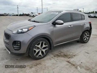 2017 Kia Sportage SX Turbo with VIN KNDPR3A67H7146357, listed as a Copart auction lot 57033795 with 128,425 mi miles and Salvage title. Bid and sale history available at DreamBid. Image 1.