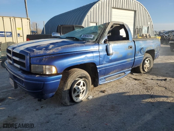 1996 Dodge Ram 1500 with VIN 1B7HC16Z6TS712642, listed as a Copart auction lot 82644224 with 101,876 mi miles and Salvage Title. Bid and sale history available at carsss.com. Image 1.
