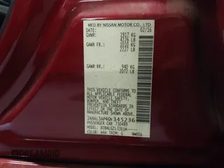 2016 Nissan Altima S with VIN 1N4AL3AP4GN345236, listed as a IAAI auction lot 40637034 with 118,757 mi miles and . Bid and sale history available at carsss.com. Image 9.