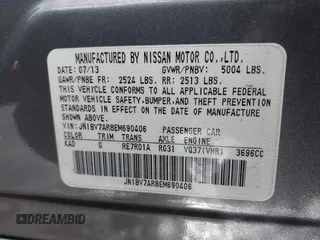 2014 Infiniti Q50 Premium with VIN JN1BV7AR8EM690406, listed as a IAAI auction lot 41525545 with 163,582 mi miles. Bid and sale history available at carsss.com. Image 9.