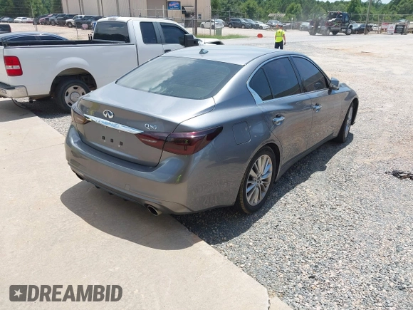 2019 Infiniti Q50 Luxe z VIN JN1EV7APXKM519048, wystawiony jako IAAI lot #42767526 z przebiegiem 99 705 mil mil oraz . Historia ofert i sprzedaży dostępna na DreamBid. Obrazek 4.