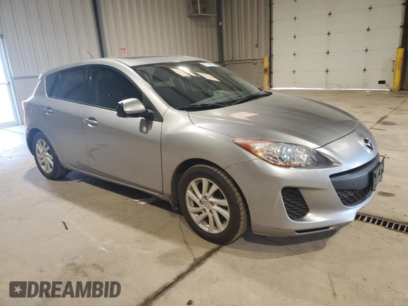 2012 Mazda 3 i Touring with VIN JM1BL1L8XC1605598, listed as a Copart auction lot 57154255 with 94,076 mi miles and Salvage title. Bid and sale history available at DreamBid. Image 4.