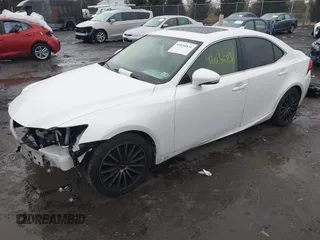2014 Lexus IS 250 with VIN JTHCF1D25E5007208, listed as a IAAI auction lot 41036831 with 136,884 mi miles. Bid and sale history available at carsss.com. Image 2.