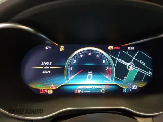 2020 Mercedes-Benz C 63 AMG with VIN 55SWF8GB5LU331031, listed as a Copart auction lot 80317784 with 34,976 mi miles and Salvage title. Bid and sale history available at DreamBid. Image 9.