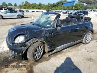 2012 MINI Convertible S with VIN WMWZP3C54CT296796, listed as a Copart auction lot 72209604 with 90,864 mi miles and Salvage Title. Bid and sale history available at DreamBid. Image 1.