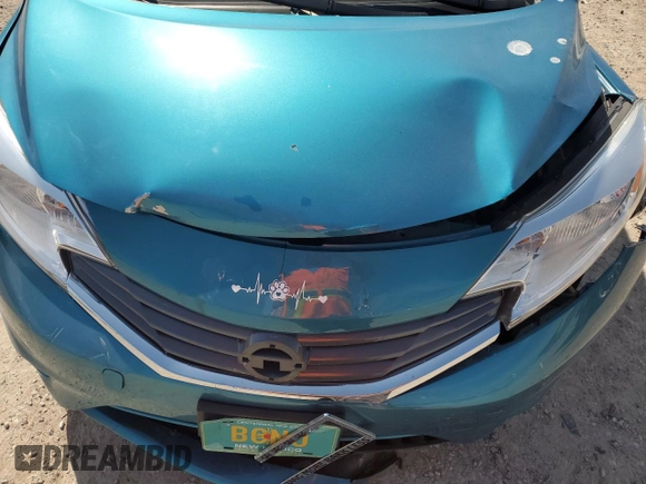 2014 Nissan Note SV with VIN 3N1CE2CP9EL373201, listed as a Copart auction lot 53180025 with 57,945 mi miles and Salvage Title. Bid and sale history available at DreamBid. Image 12.