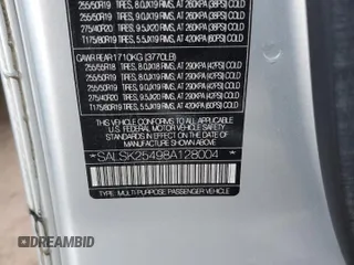 2008 Land Rover Range Rover Sport HSE z VIN SALSK25498A128004, wystawiony jako Copart lot #59326645 z przebiegiem 150 093 mil mil oraz Szkoda całkowita • Salvage title. Historia ofert i sprzedaży dostępna na DreamBid. Obrazek 13.