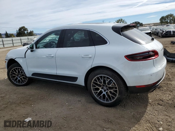 2016 Porsche Macan S with VIN WP1AB2A56GLB41649, listed as a Copart auction lot 81804904 with 76,135 mi miles and Salvage title. Bid and sale history available at DreamBid. Image 2.