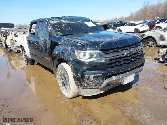 2021 Chevrolet Colorado 4WD Z71 with VIN 1GCGTDEN0M1117014, listed as a IAAI auction lot 41540932 with 39,446 mi miles. Bid and sale history available at carsss.com. Image 1.