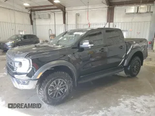 2024 Ford Ranger Raptor with VIN 1FTER4LR7RLE07063, listed as a Copart auction lot 47628295 with 8,187 mi miles and Salvage Title. Bid and sale history available at carsss.com. Image 1.