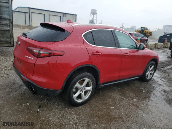 2018 Alfa Romeo Stelvio with VIN ZASFAKAN6J7B68769, listed as a Copart auction lot 47765935 with 76,681 mi miles and Salvage Title. Bid and sale history available at carsss.com. Image 3.