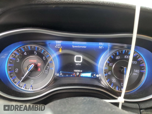 2016 Chrysler 300 with VIN 2C3CCAEG1GH105723, listed as a Copart auction lot 49551665 with 106,289 mi miles and Salvage Title. Bid and sale history available at carsss.com. Image 9.
