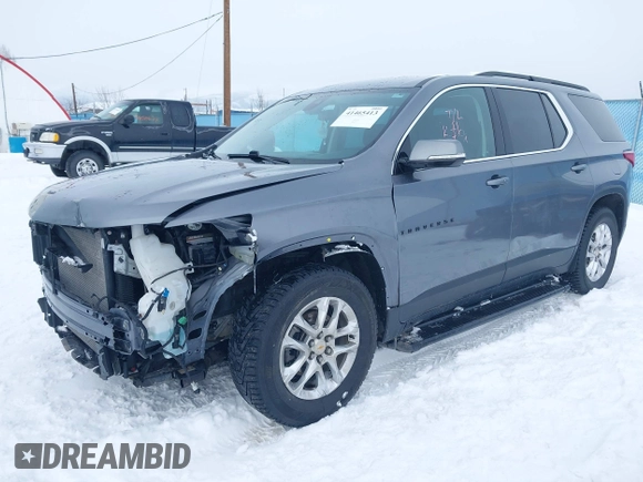 2020 Chevrolet Traverse LT Cloth with VIN 1GNEVGKW5LJ313942, listed as a IAAI auction lot 41465413 with 49,657 mi miles and . Bid and sale history available at DreamBid. Image 18.