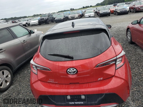 2021 Toyota Corolla Hatchback SE with VIN JTND4MBEXM3133614, listed as a Copart auction lot 74968894 with 0 mi miles and Non Repairable. Bid and sale history available at carsss.com. Image 6.