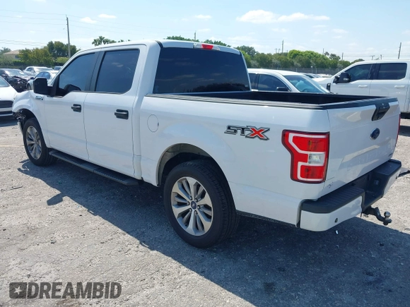 2018 Ford F-150 XL with VIN 1FTEW1CP8JKE91006, listed as a IAAI auction lot 42123840 with 76,806 mi miles and . Bid and sale history available at DreamBid. Image 3.