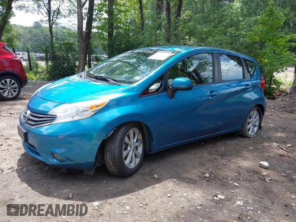 2014 Nissan Note S Plus with VIN 3N1CE2CP2EL375078, listed as a IAAI auction lot 42712747 with 83,020 mi miles and . Bid and sale history available at DreamBid. Image 2.