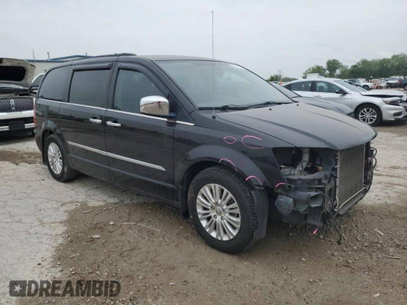 2012 Chrysler Town & Country Touring L with VIN 2C4RC1CG7CR288347, listed as a Copart auction lot 54620795 with 133,827 mi miles and Salvage Title. Bid and sale history available at DreamBid. Image 4.