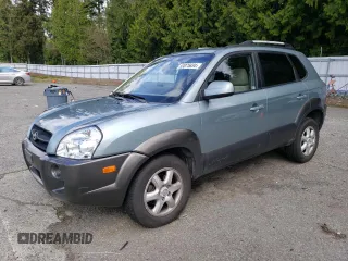2005 Hyundai Tucson GLS with VIN KM8JN72D75U142775, listed as a Copart auction lot 53075834 with 174,100 mi miles and Salvage Title. Bid and sale history available at carsss.com. Image 1.