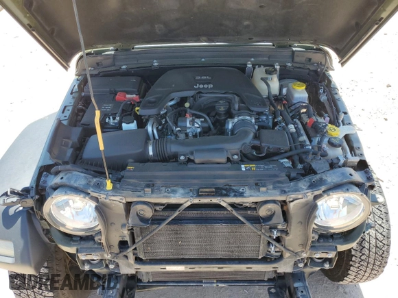 2021 Jeep Wrangler Unlimited Willys z VIN 1C4HJXDG9MW509488, wystawiony jako Copart lot #56692275 z przebiegiem 46 422 mil mil oraz Szkoda całkowita • Salvage title. Historia ofert i sprzedaży dostępna na DreamBid. Obrazek 12.