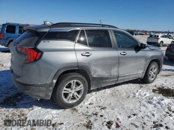 2021 GMC Terrain SLE with VIN 3GKALTEV4ML361696, listed as a Copart auction lot 46152475 with 15,452 mi miles and Salvage Title. Bid and sale history available at carsss.com. Image 3.