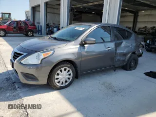 2017 Nissan Versa S with VIN 3N1CN7AP6HL854673, listed as a Copart auction lot 64740475 with 72,726 mi miles and Salvage title. Bid and sale history available at DreamBid. Image 1.