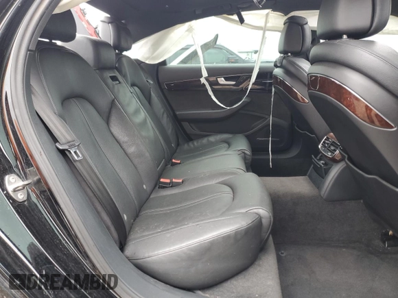 2014 Audi A8 4.0T with VIN WAUR2AFD5EN004618, listed as a Copart auction lot 50796255 with Not provided miles and Salvage title. Bid and sale history available at DreamBid. Image 10.