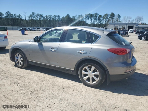 2010 Infiniti EX35 Journey with VIN JN1AJ0HR8AM753230, listed as a Copart auction lot 49227705 with 169,130 mi miles and Salvage Title. Bid and sale history available at carsss.com. Image 2.