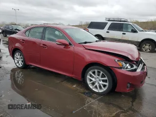 2012 Lexus IS 250 with VIN JTHCF5C21C5057870, listed as a Copart auction lot 54561375 with 102,727 mi miles and Salvage Title. Bid and sale history available at DreamBid. Image 4.