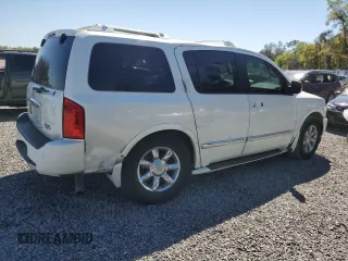 2007 Infiniti QX56 with VIN 5N3AA08AX7N802022, listed as a Copart auction lot 48762465 with 0 mi miles and Salvage Title. Bid and sale history available at carsss.com. Image 3.
