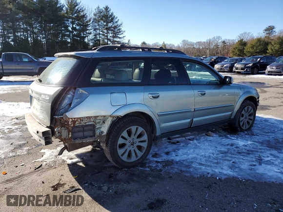 2009 Subaru Outback 3.0R Ltd with VIN 4S4BP85C594313794, listed as a Copart auction lot 89023825 with 160,607 mi miles and Salvage Title. Bid and sale history available at carsss.com. Image 3.