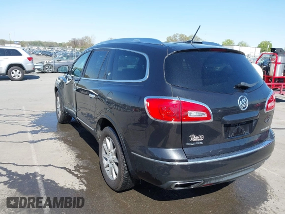 2015 Buick Enclave Leather with VIN 5GAKRBKD3FJ201891, listed as a IAAI auction lot 41860985 with 161,694 mi miles and . Bid and sale history available at carsss.com. Image 3.