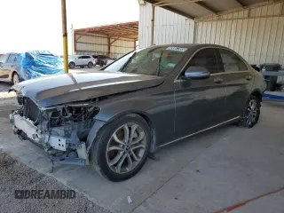 2017 Mercedes-Benz C with VIN 55SWF4JB4HU228725, listed as a Copart auction lot 49867385 with 196,709 mi miles and Clean Title. Bid and sale history available at carsss.com. Image 1.
