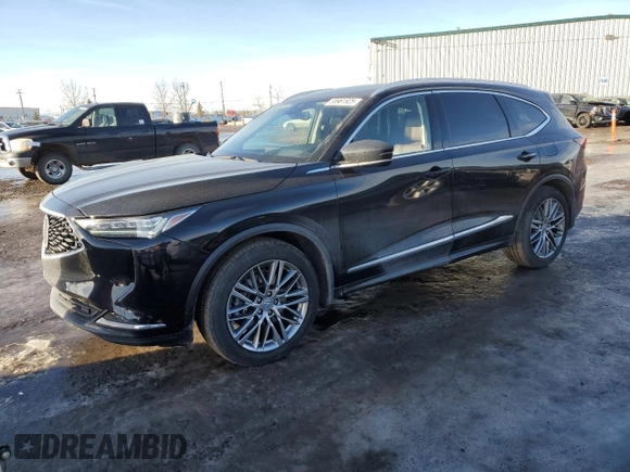 2022 Acura MDX w/Advance Package with VIN 5J8YE1H8XNL804771, listed as a Copart auction lot 88961925 with 51,966 mi miles and Clean Title. Bid and sale history available at carsss.com. Image 1.