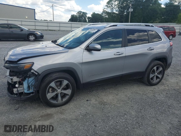 2019 Jeep Cherokee Limited with VIN 1C4PJMDN7KD116722, listed as a Copart auction lot 55806305 with 72,155 mi miles and Salvage title. Bid and sale history available at DreamBid. Image 1.