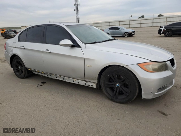 2008 BMW 3 Series 328i with VIN WBAVC53588FZ82190, listed as a Copart auction lot 44065515 with 208,665 mi miles and Salvage Title. Bid and sale history available at carsss.com. Image 4.