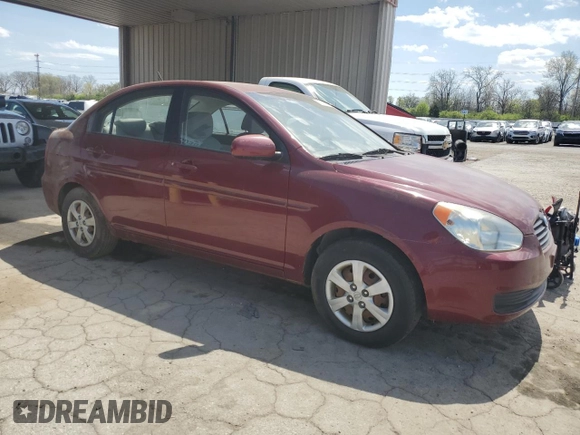 2010 Hyundai Accent GLS with VIN KMHCN4AC0AU489696, listed as a Copart auction lot 53842655 with 162,582 mi miles and Clean Title. Bid and sale history available at carsss.com. Image 4.