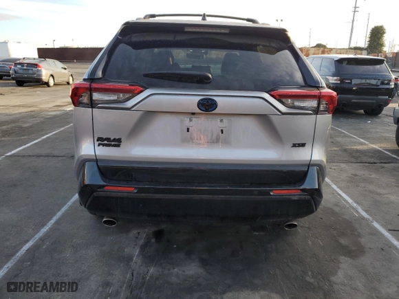 2022 Toyota RAV4 Prime XSE with VIN JTMFB3FV5ND100751, listed as a Copart auction lot 44459705 with NaN miles and Salvage Title. Bid and sale history available at carsss.com. Image 6.