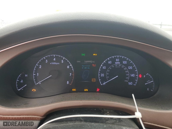 2014 Hyundai Genesis 3.8L with VIN KMHGC4DD3EU260379, listed as a Copart auction lot 42351225 with 169,992 mi miles and Salvage Title. Bid and sale history available at carsss.com. Image 9.