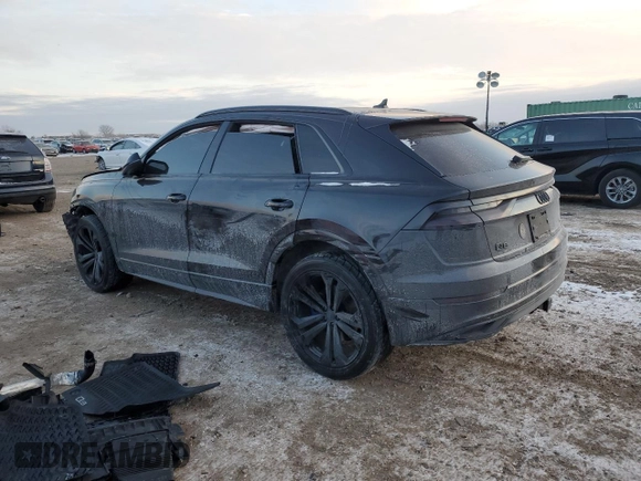 2019 Audi Q8 Premium z VIN WA1AVAF14KD021421, wystawiony jako Copart lot #88625195 z przebiegiem Nie podano mil oraz Szkoda całkowita • Salvage title. Historia ofert i sprzedaży dostępna na DreamBid. Obrazek 2.